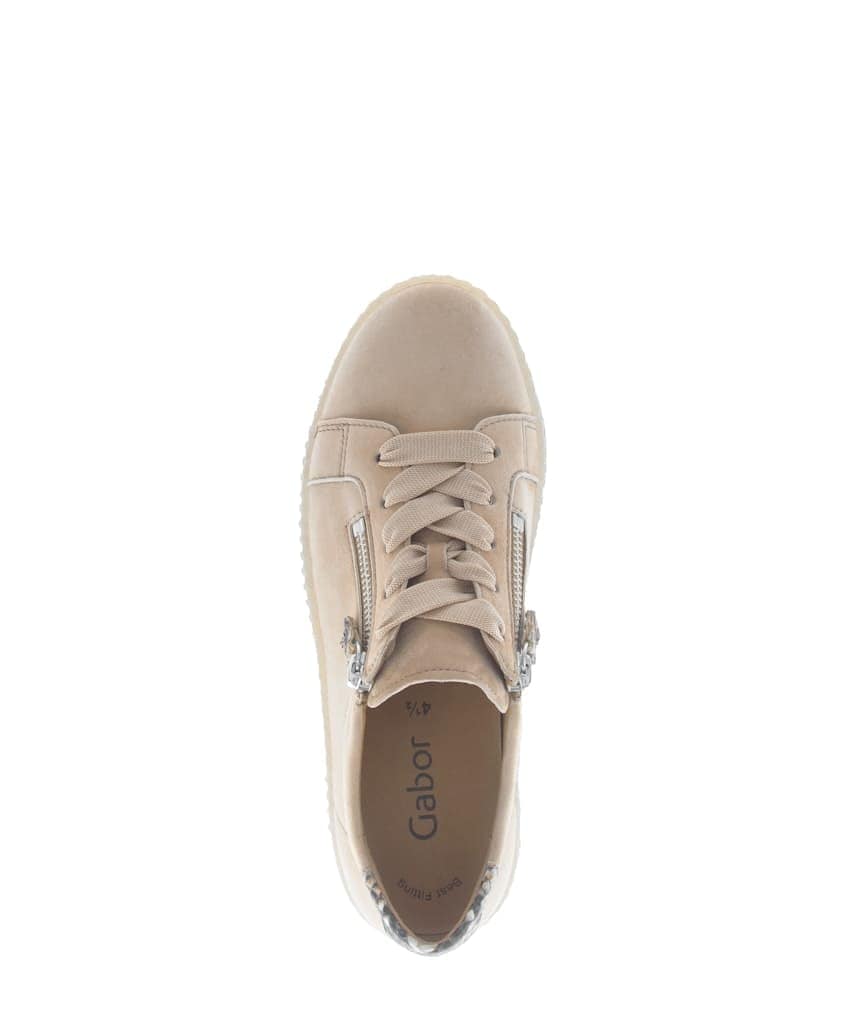 Sneaker low Rauleder beige