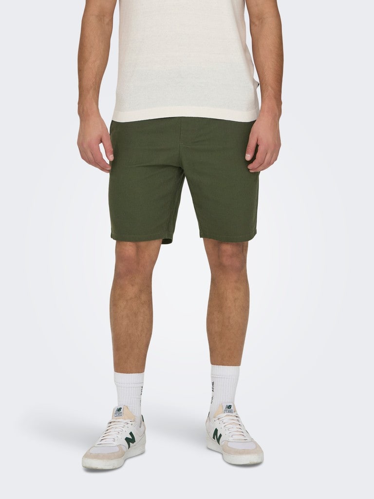 ONSLINUS 0007 COT LIN SHORTS NOOS