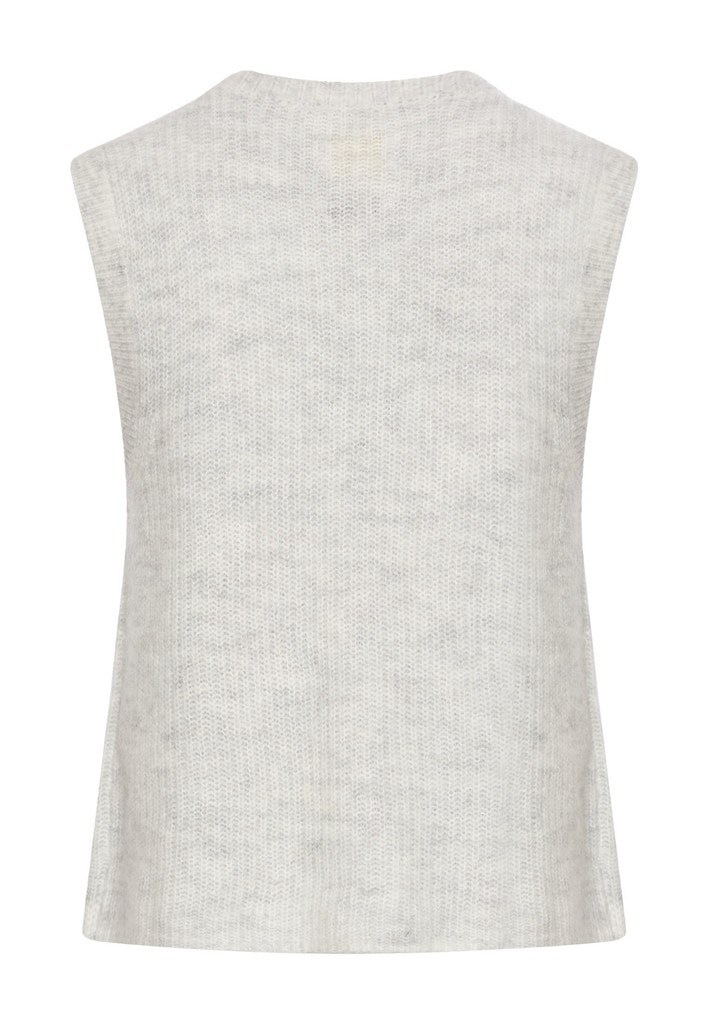 Strickweste mit Knopfleiste