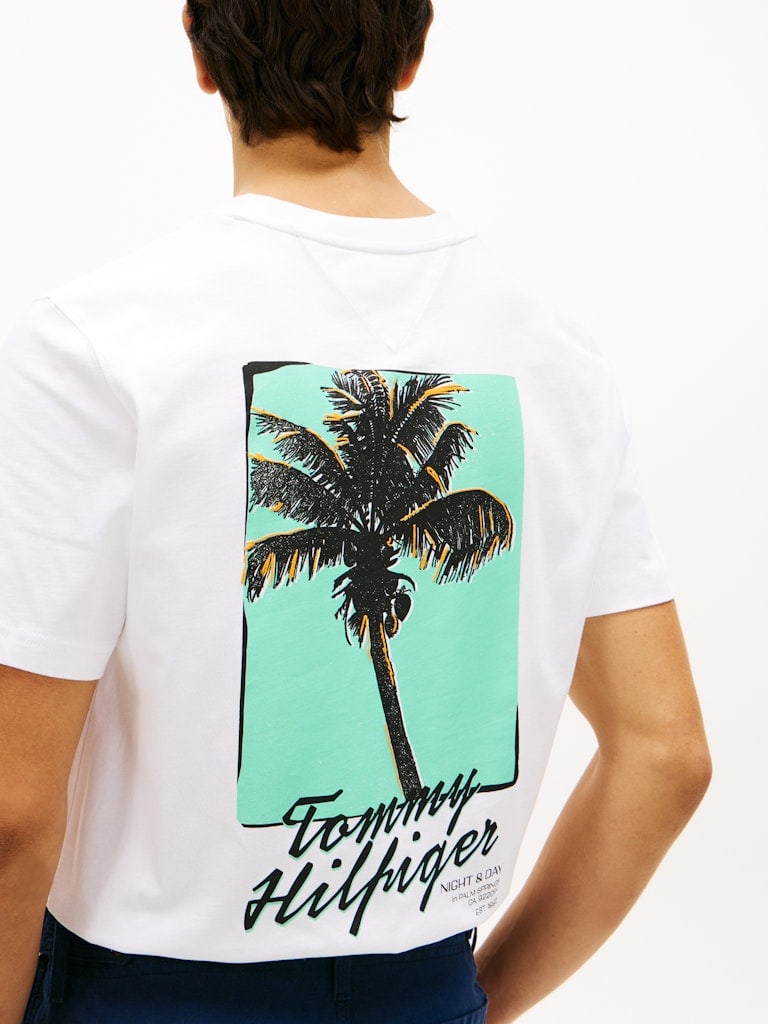 Back Photo Print Jersey T-Shirt