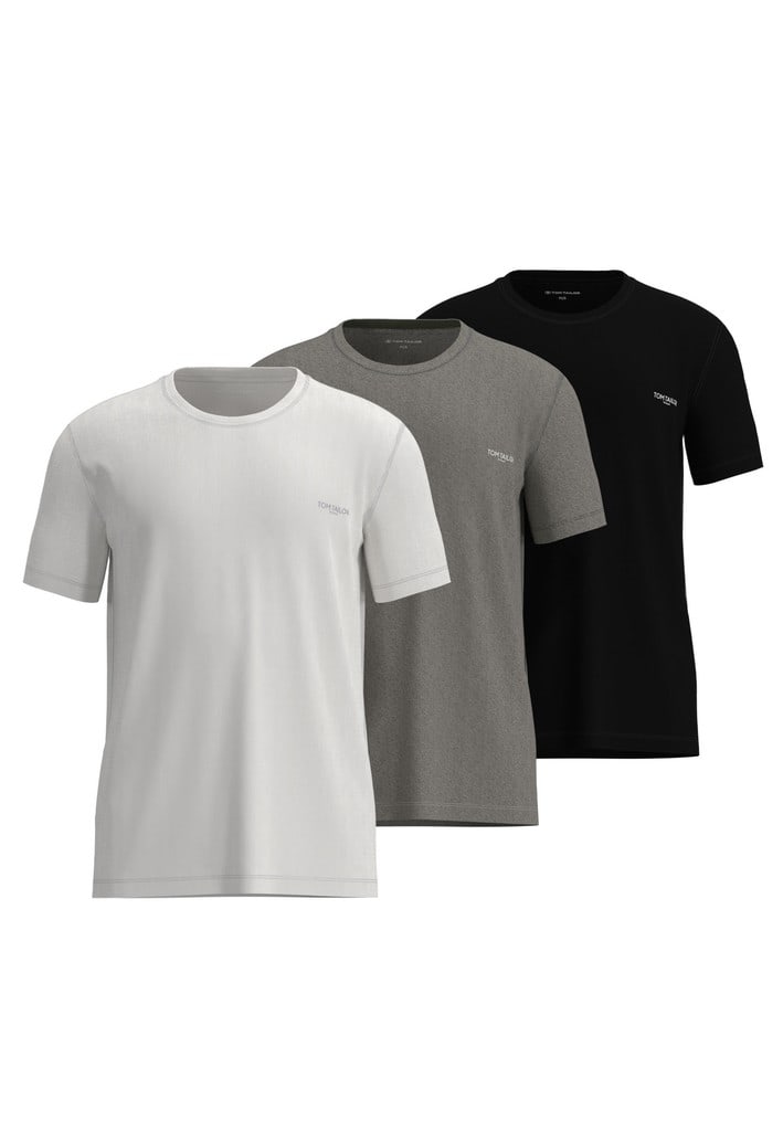 Shirt, 1/2 A., Rundhals, 3er Pack