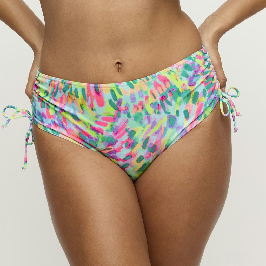 DOUALA Impressionist Summer Bikini Taillenslip m. Schnur