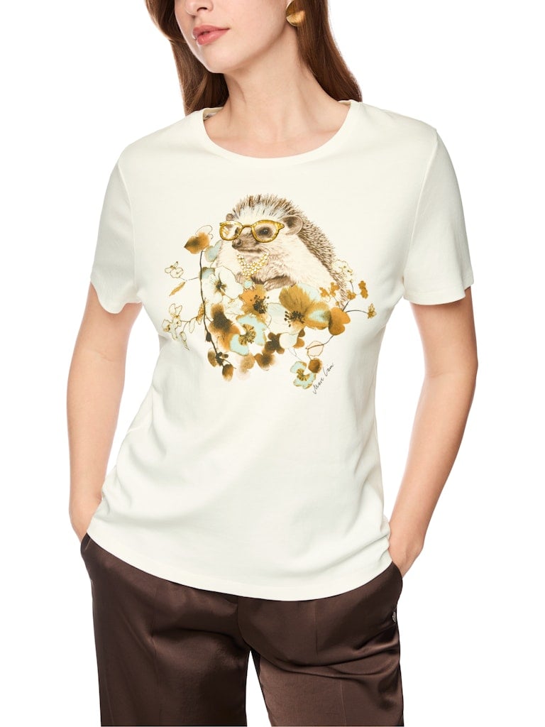 Igel-Shirt mit Schmucksteinchen