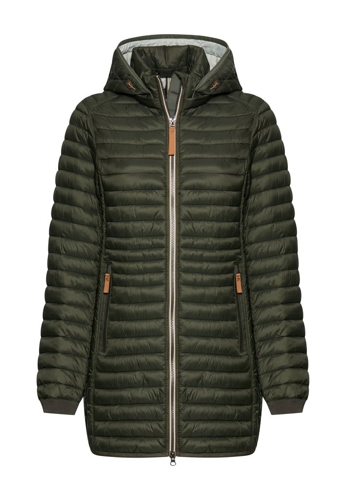 Wasserabweisende Steppjacke mit Reißverschlusstaschen