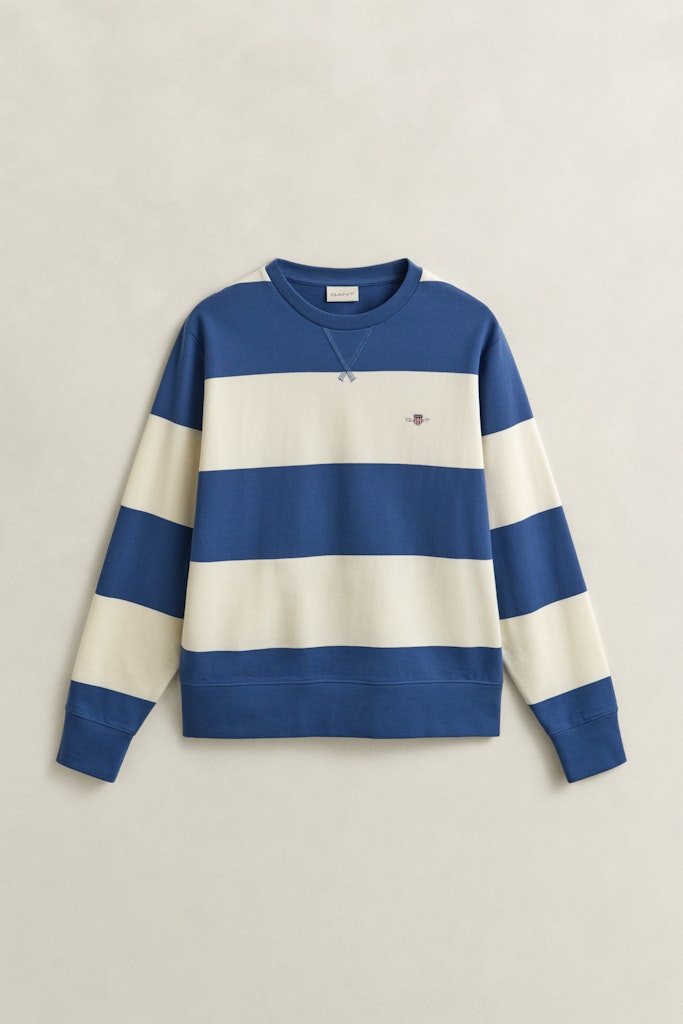 Gestreiftes Rundhalssweatshirt