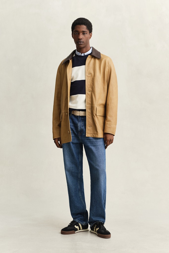 Gestreiftes Rundhalssweatshirt