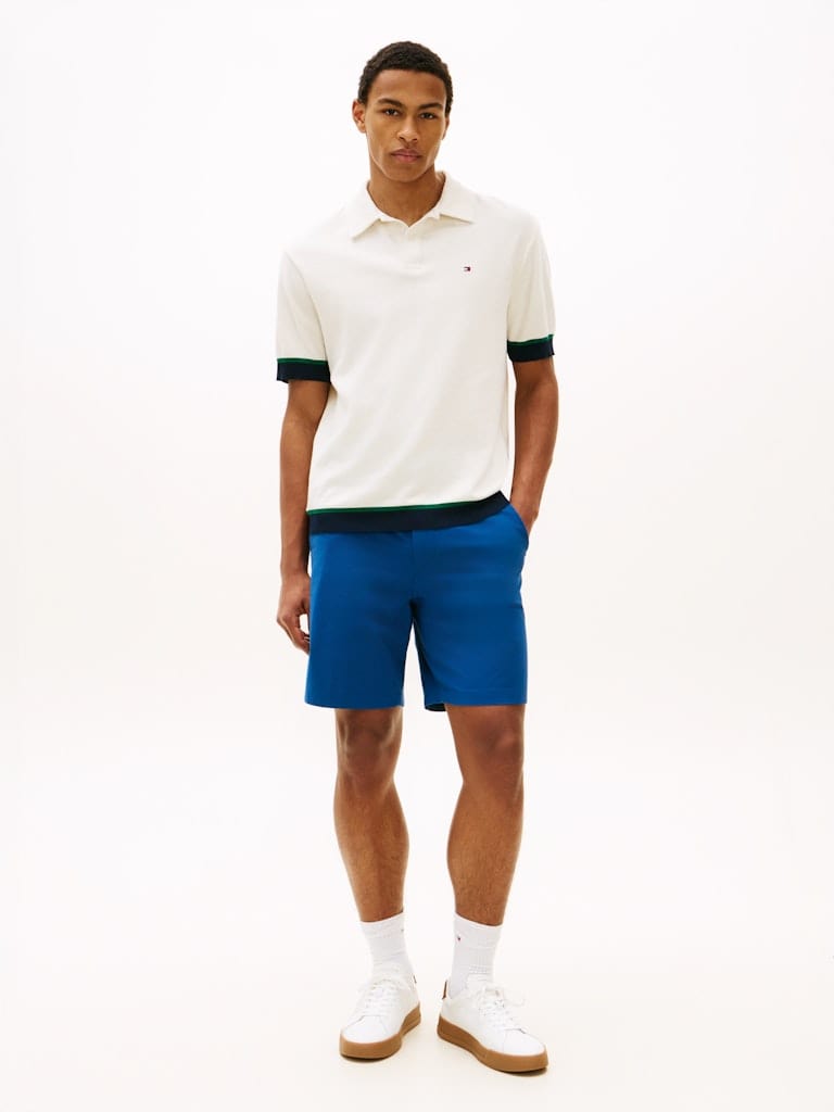 Dover Flag Embroidery 8" Inseam Chino Shorts
