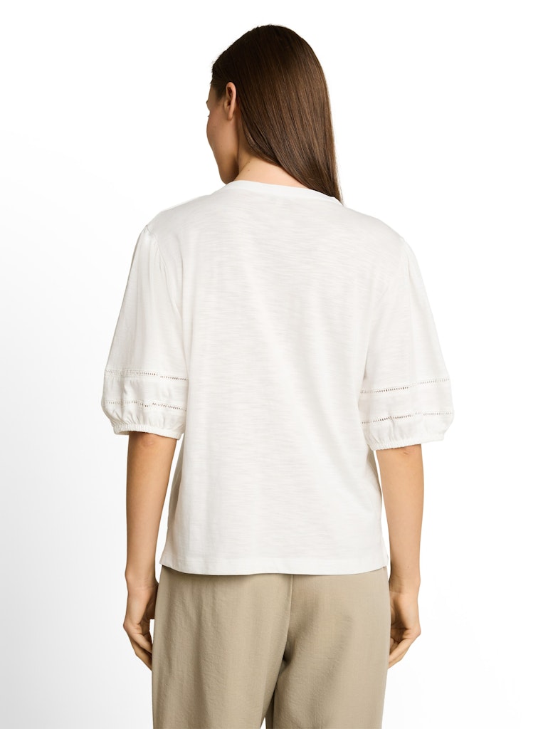 Blusenshirt mit Spitzendetails