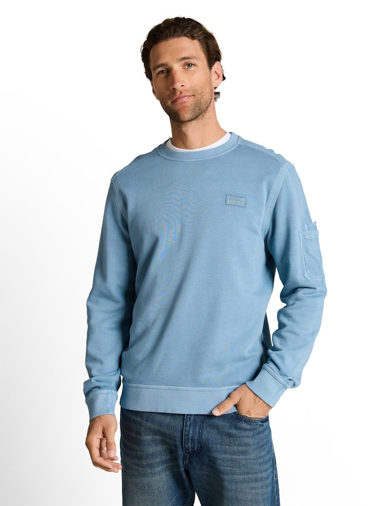 Sweatshirt mit Ärmeltasche