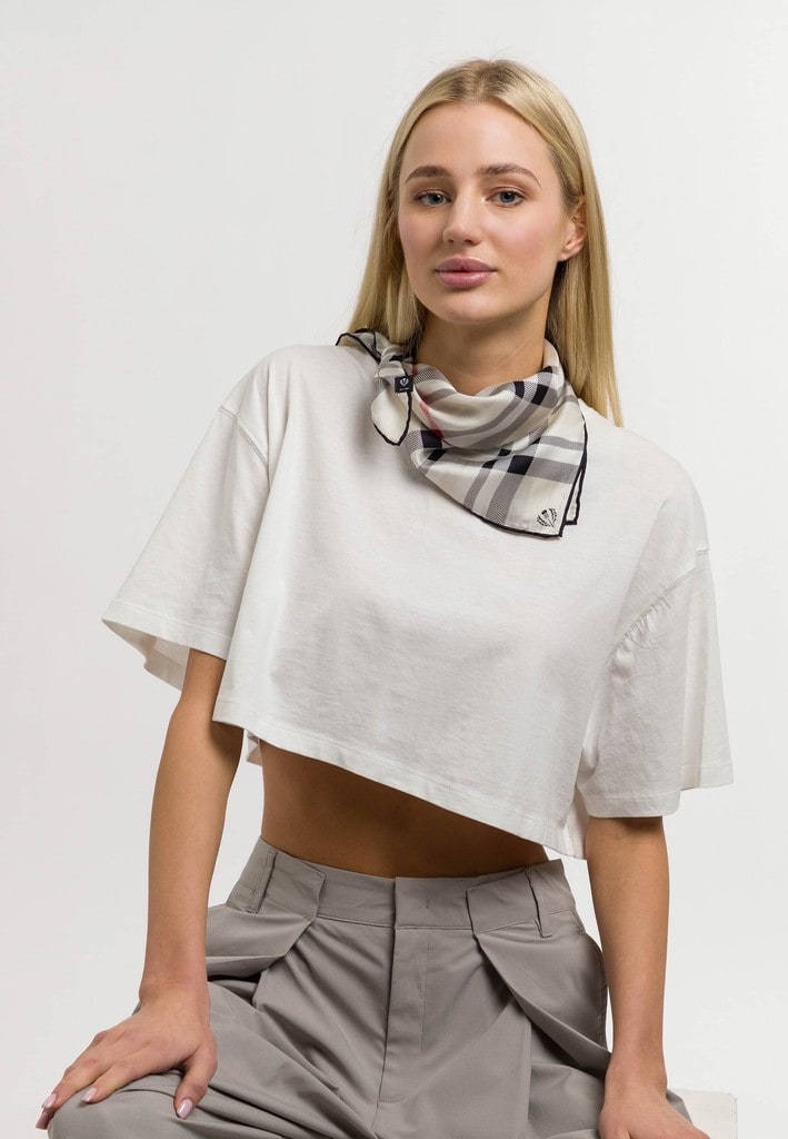 Nickituch Nickituch mit FRAAS Plaid Karo aus reiner Seide