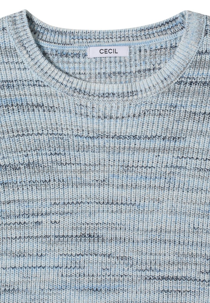 Pullover mit Rundhals und Space-Dye-Optik