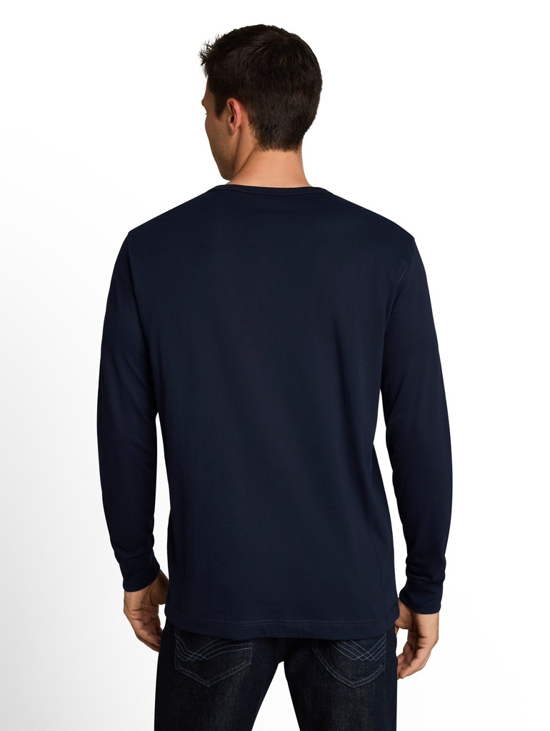 Basic Langarmshirt aus Baumwolle