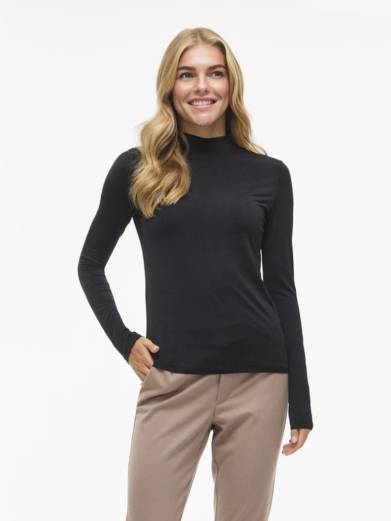 VILEOA L/S HIGH NECK TOP - NOOS
