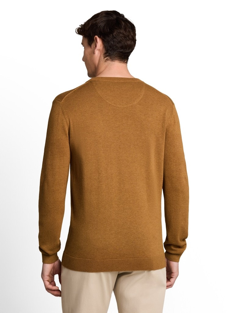 Basic Strickpullover aus Baumwolle
