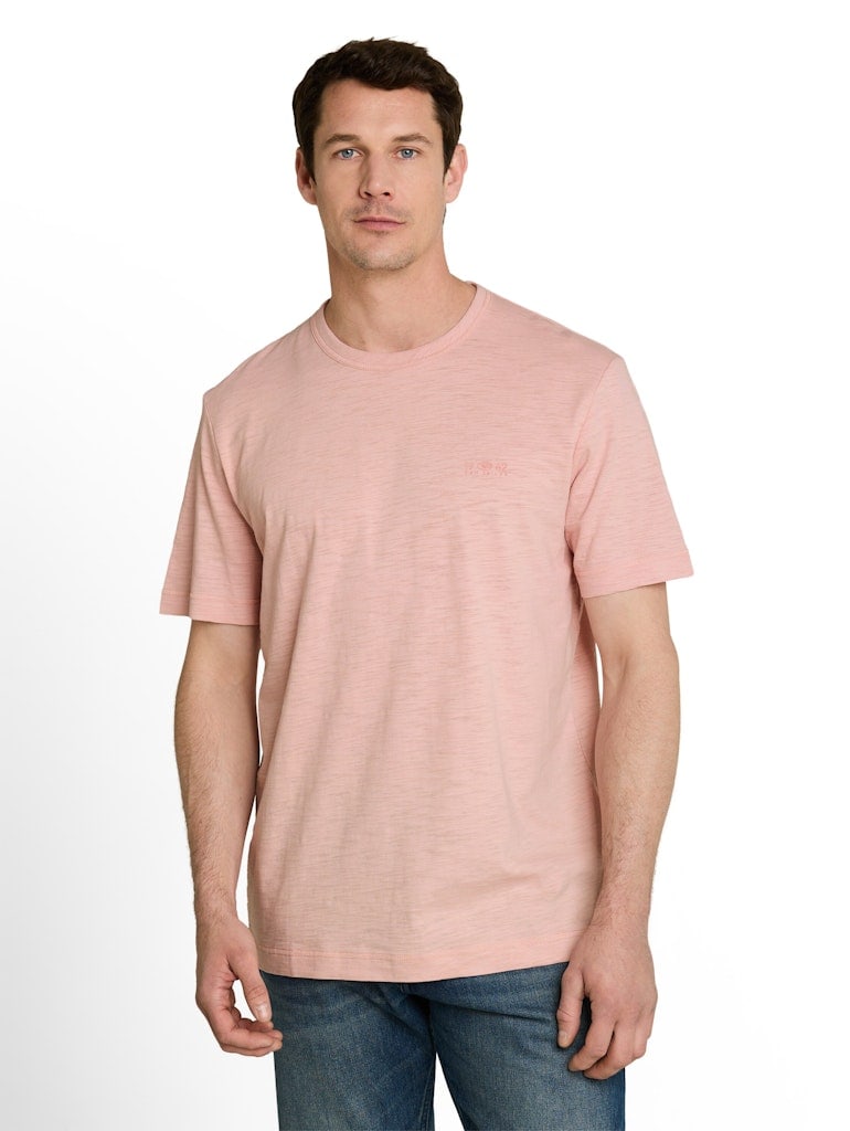 T-Shirt in Melange-Optik