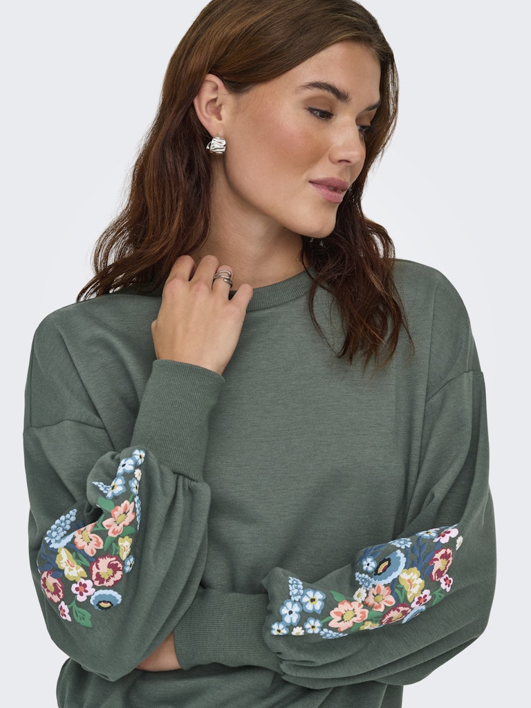 ONLBROOKE L/S O-NECK FLOWER SWT NOOS