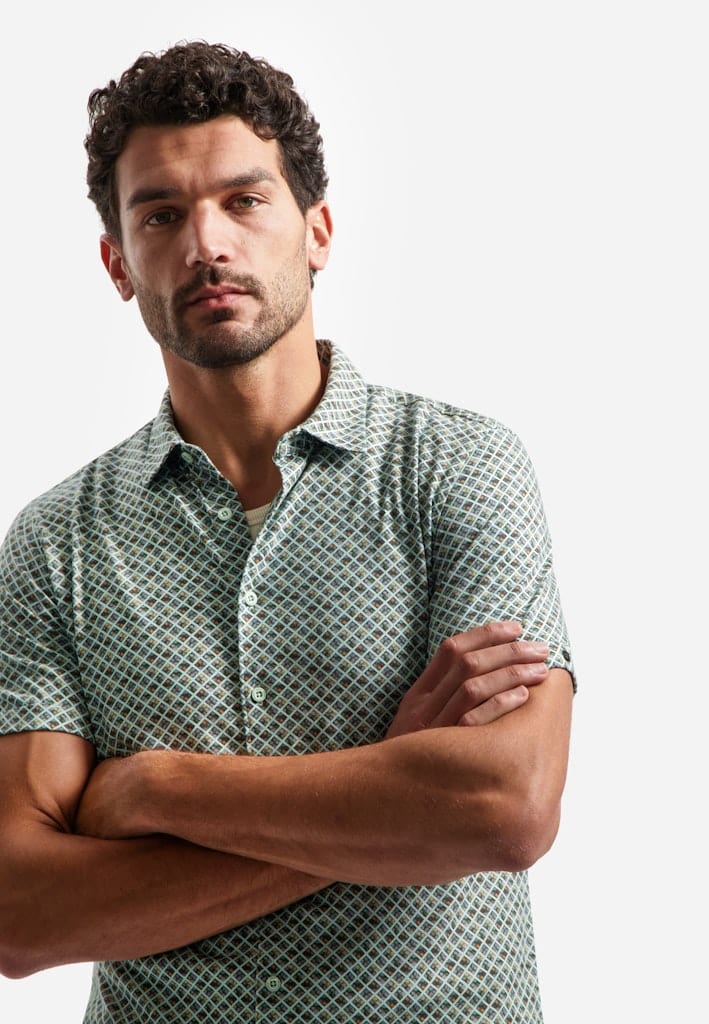 Shirt Short Sleeve Jersey Allover Printed
