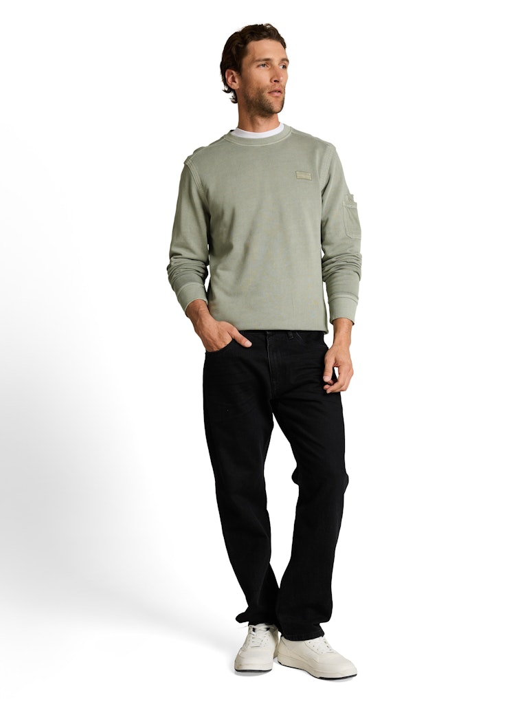 Sweatshirt mit Ärmeltasche