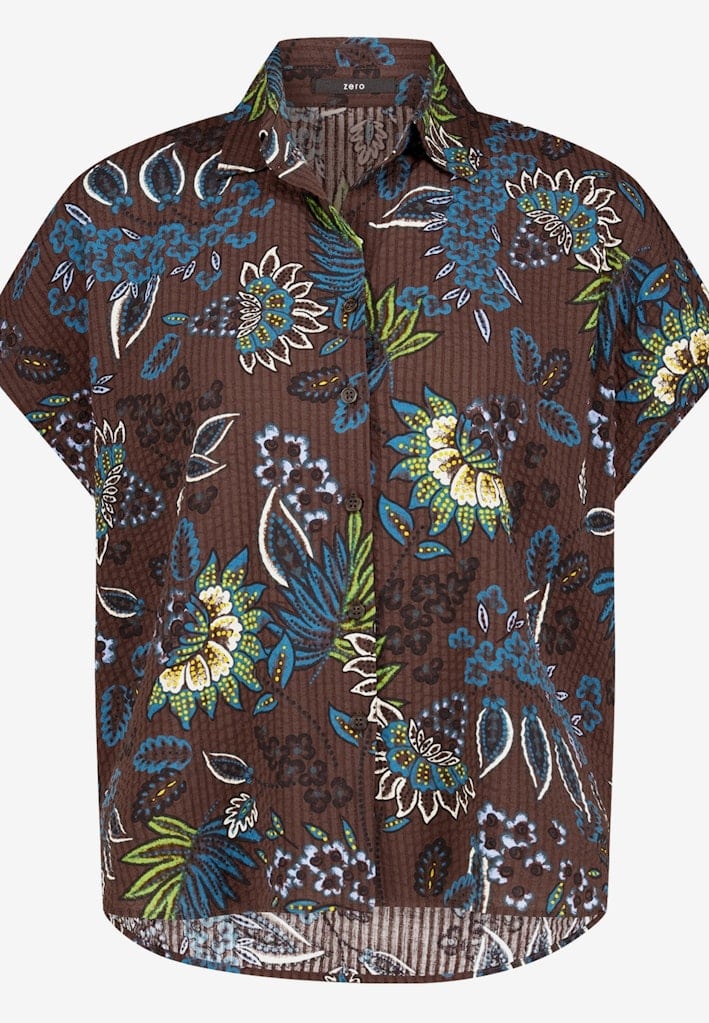 Bluse kurzarm mit Print