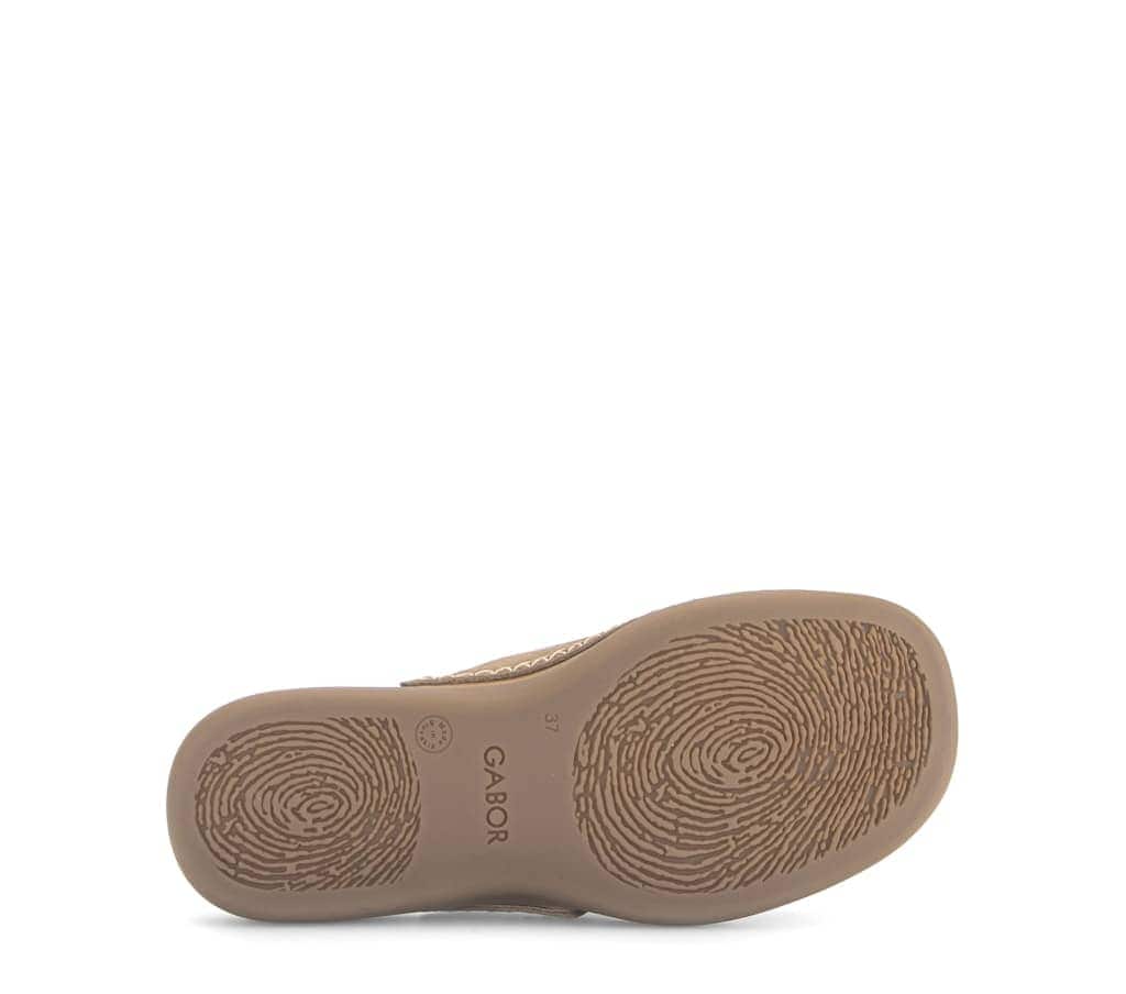 Zehentrenner Rauleder braun