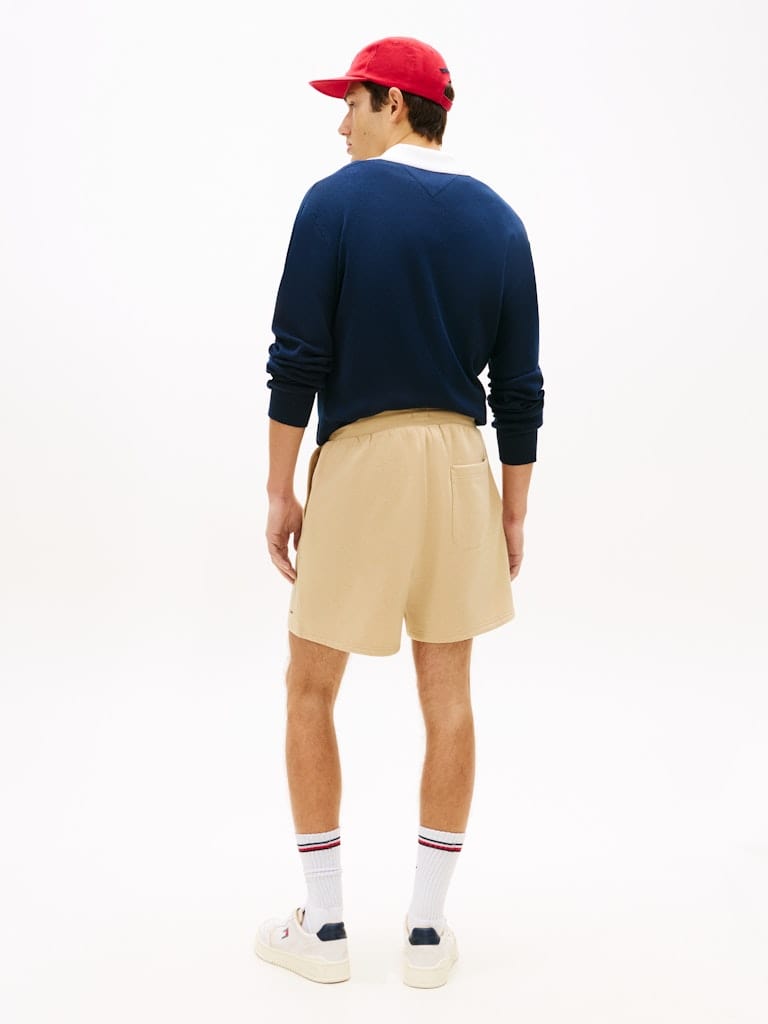 Tommy Flag Embroidery Sweat Shorts