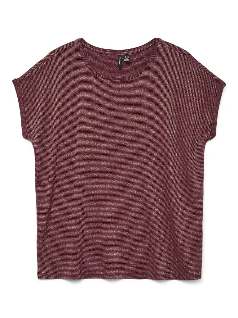 VMLAVA GLITTER SS TOP STRIPE LX JRS NOOS