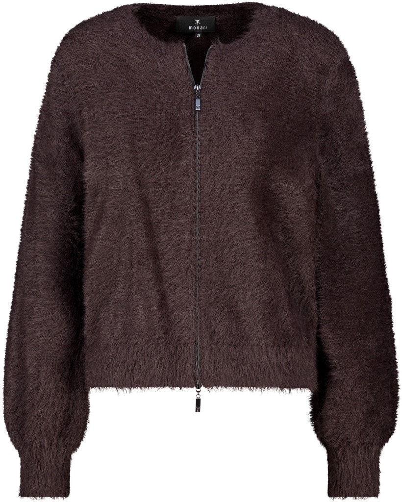 Strickjacke mit flauschiger Haptik