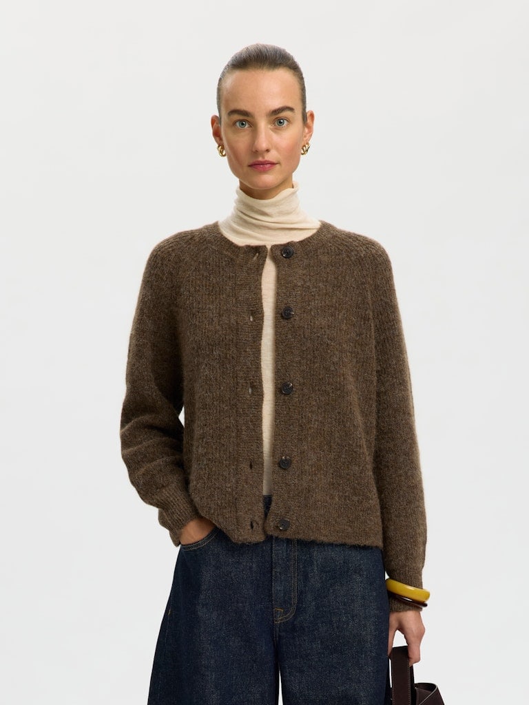 SLWLULU LS KNIT SHORT CARDIGAN NOOS