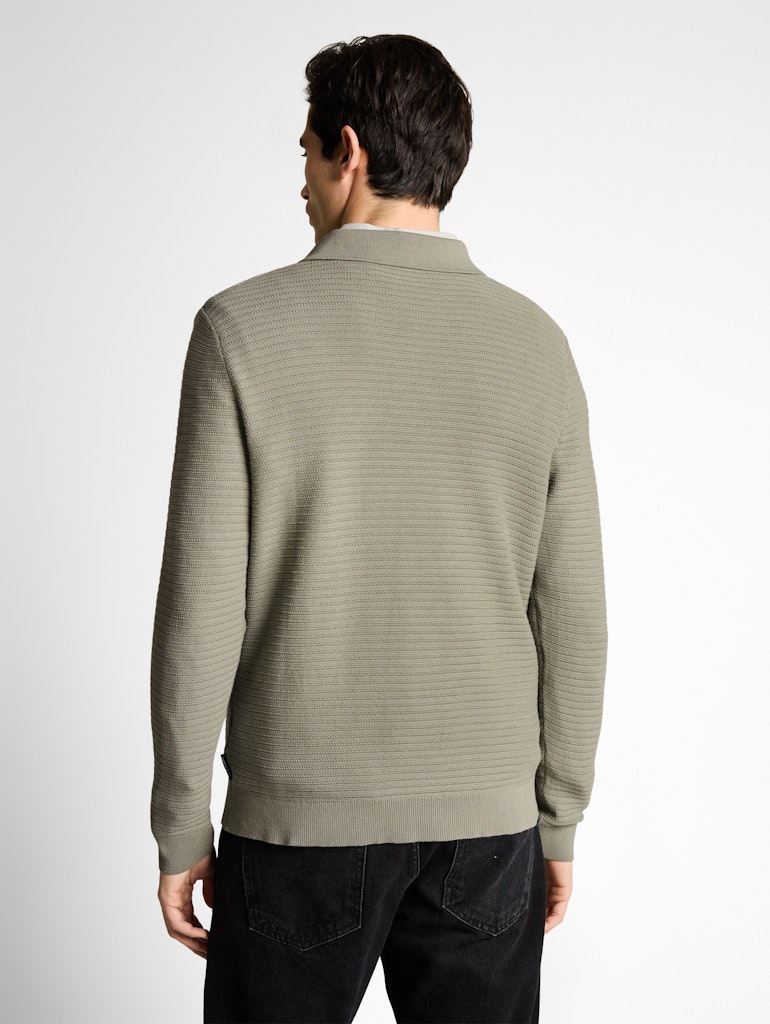 Strickpullover mit Polokragen
