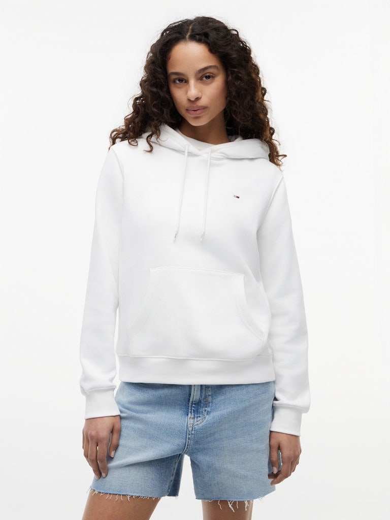 Flag Embroidery Brushed Fleece Hoody