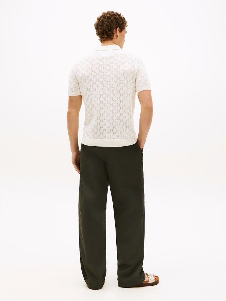 Regular Fit Pointelle Polo Shirt