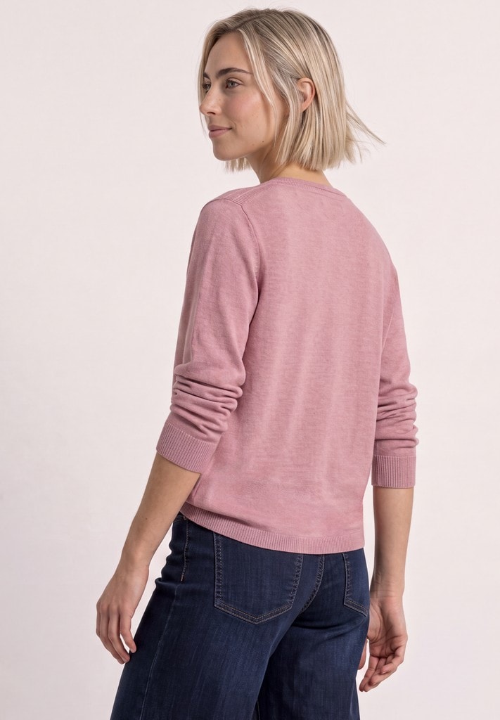 Basic Pullover mit U-Boot-Ausschnitt