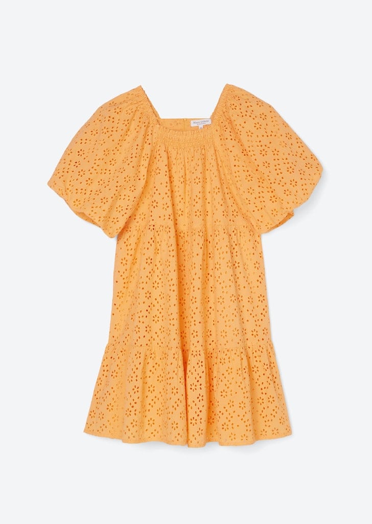 Kleid mit Lochspitze aus Bio Baumwolle