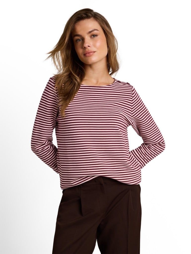 Langarmshirt mit Knopf-Details