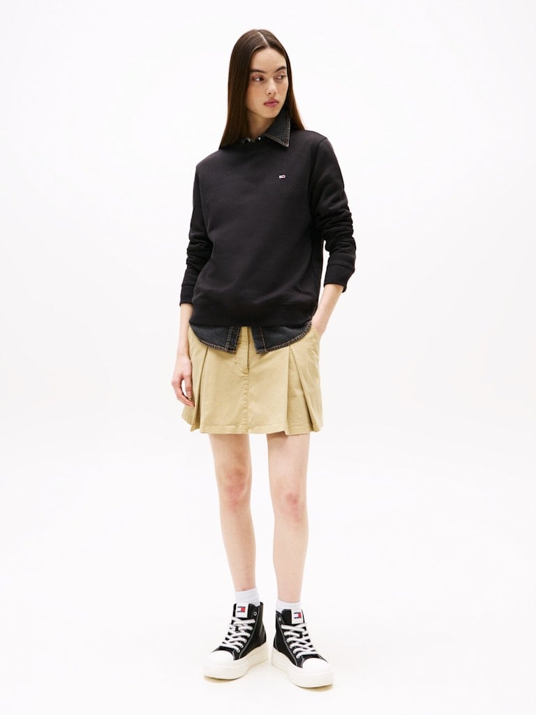 Flag Embroidery Brushed Fleece Sweatshirt