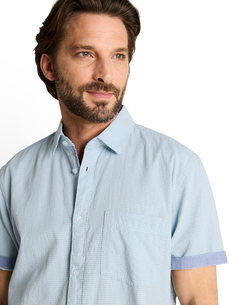 Regular Fit Kurzarmhemd aus Baumwolle