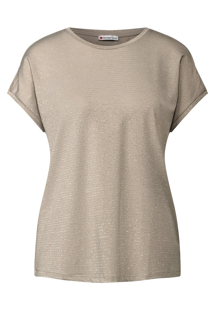 Shirt mit Glitzerstreifen