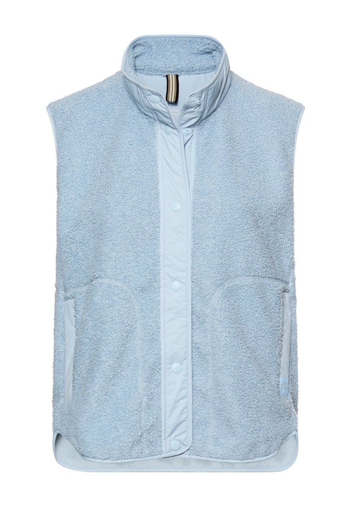 Teddyweste mit Stehkragen