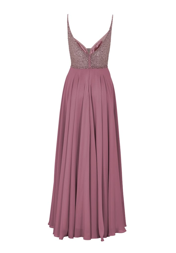 Abendkleid aus Materialmix