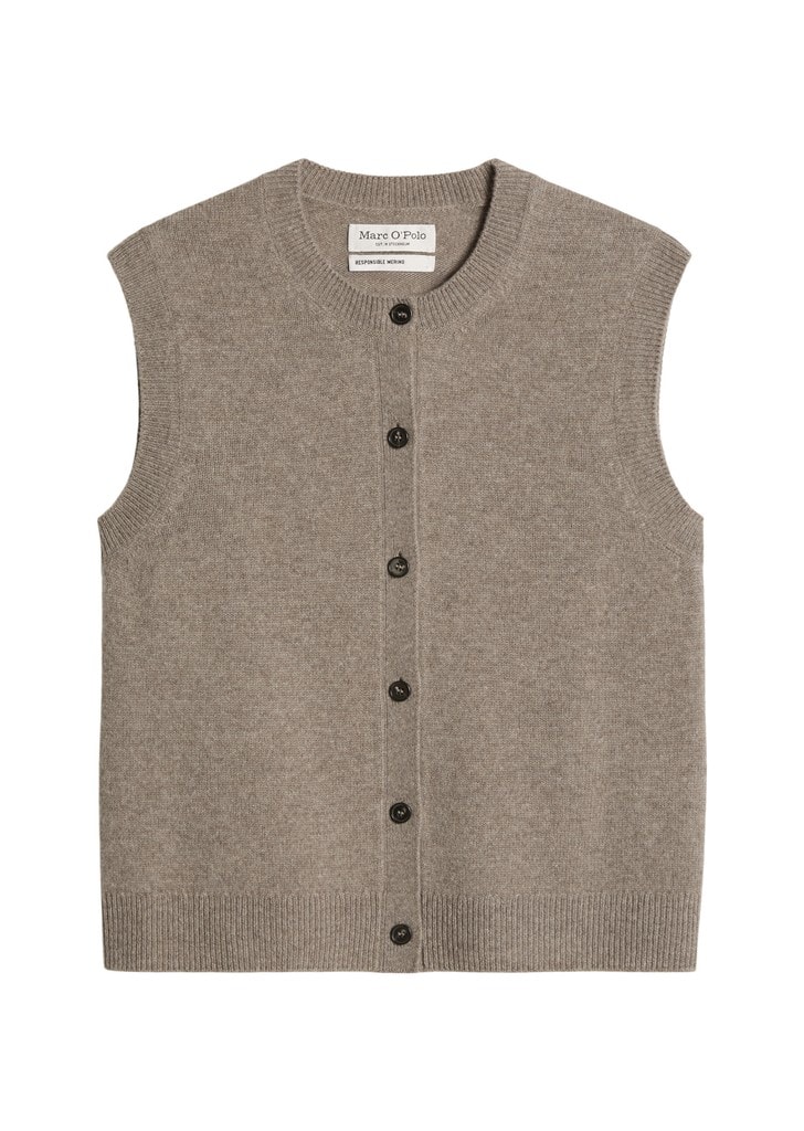Ärmelloser Cardigan regular