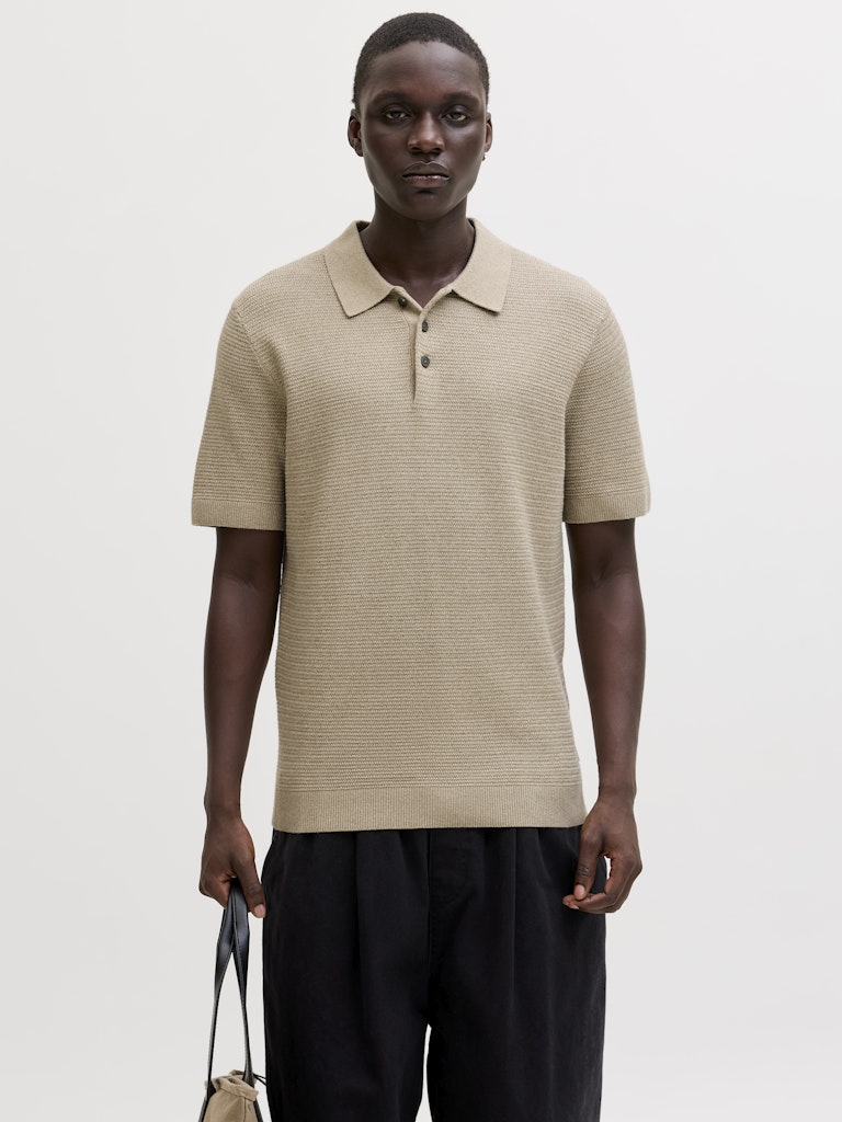 JPRBLURILEY KNIT POLO SS SN
