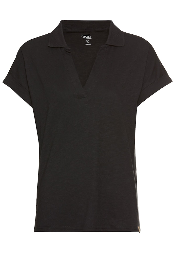 Kurzarmshirt mit Polokragen