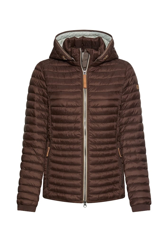 Winddichte Jacke mit seitlichem Strick-Einsatz