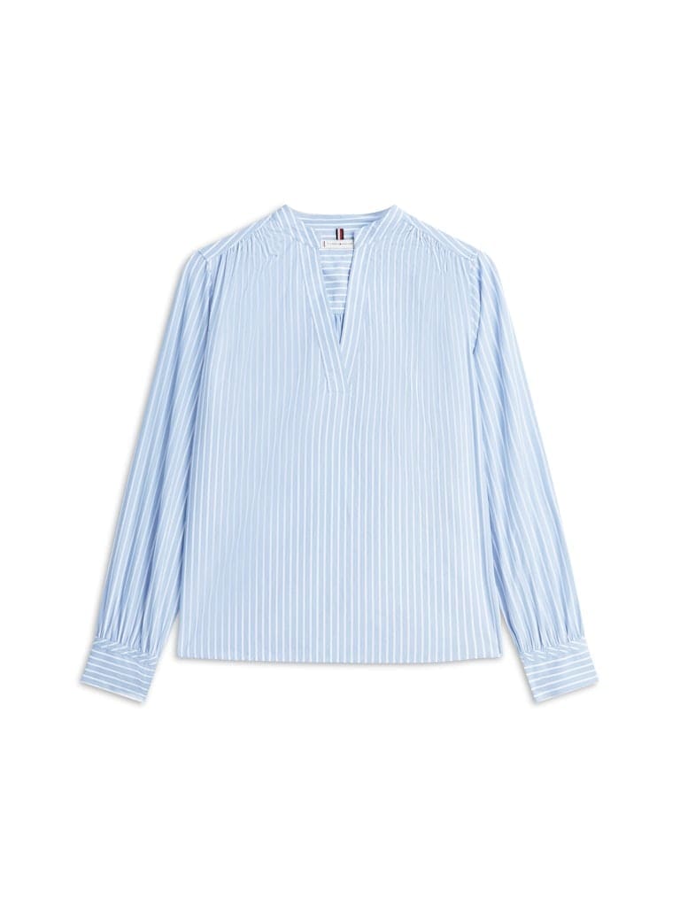 POPLIN V-NK BLOUSE