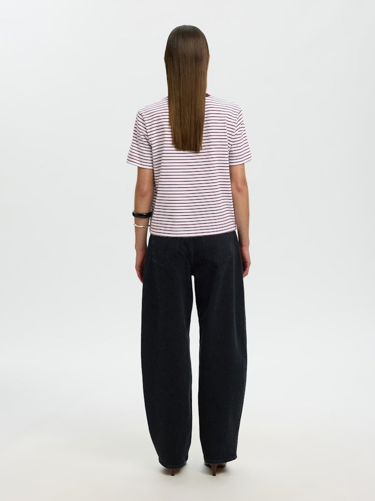 SLWESSENTIAL SS STRIPED BOXY TEE NOOS