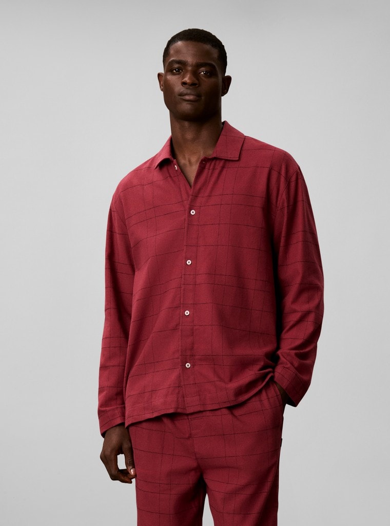 LS BUTTON DOWN PANT SET