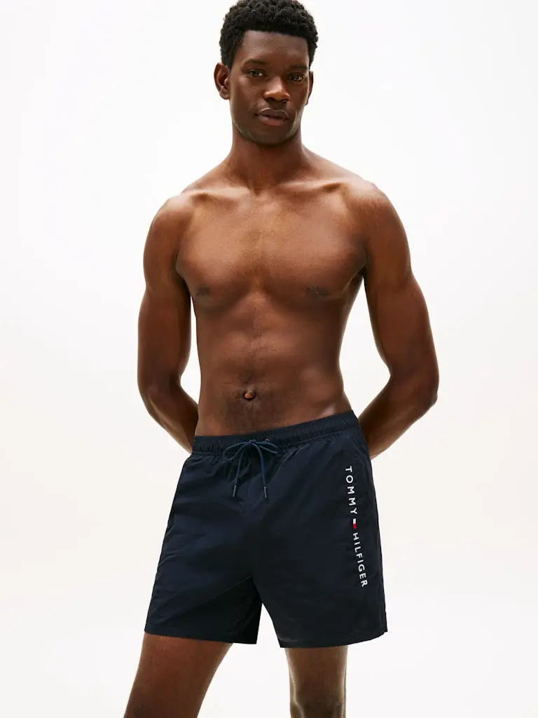 Original Logo Mid Length Swim Shorts