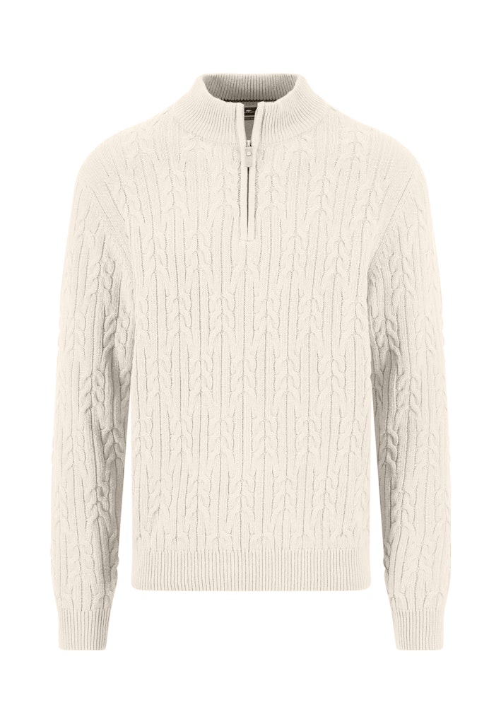 Zip Troyer, Soft Knit Cable*RWS