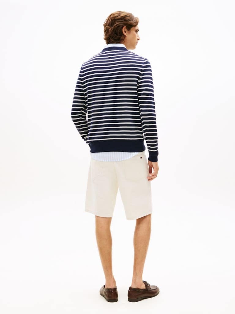 Flag Embroidery Crew Neck Jumper