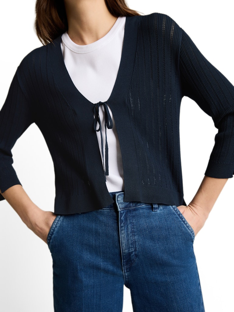 Cardigan mit Schleifendetail